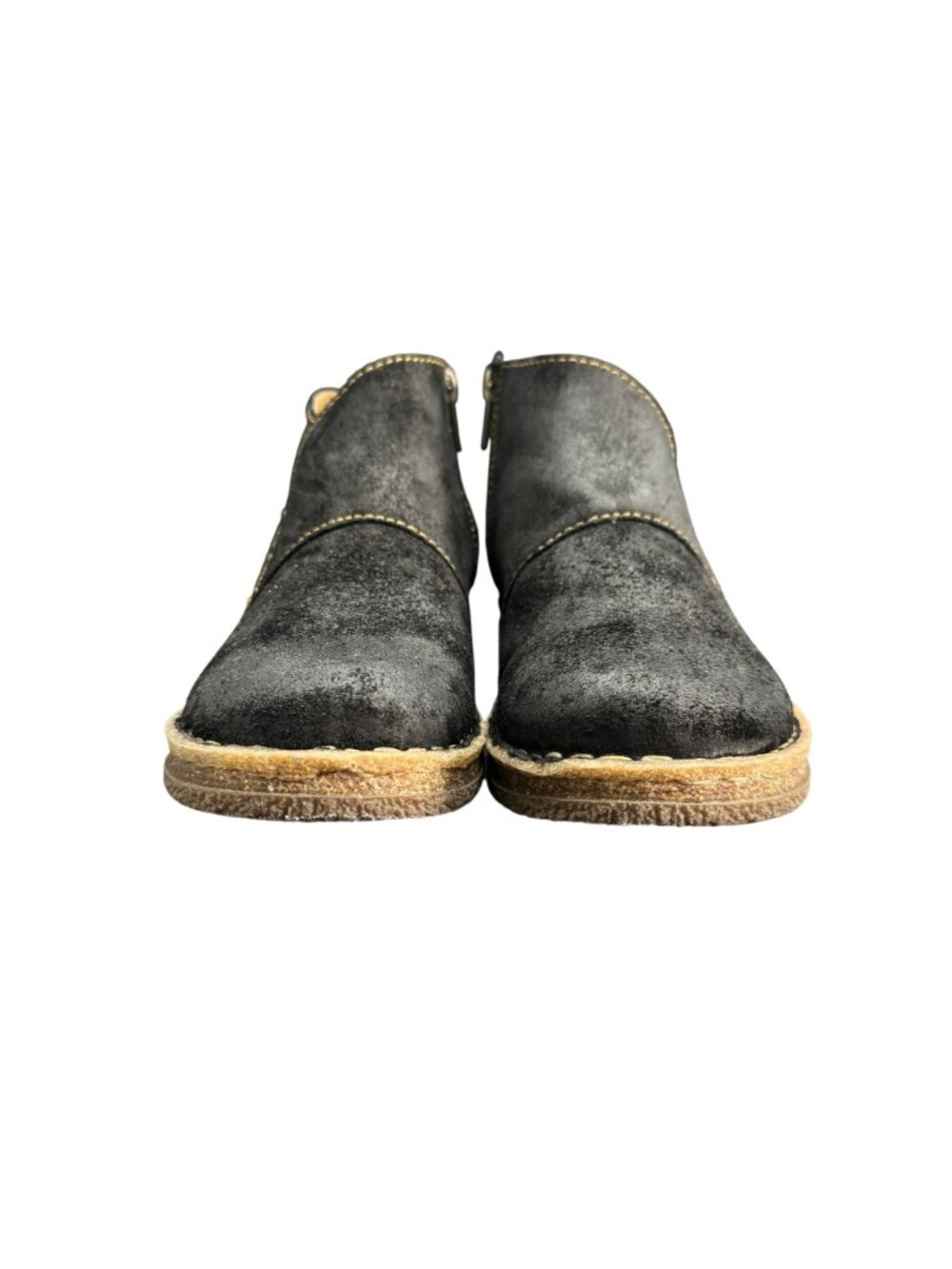Born Tora Women's Ankle Boots Black Suede Side Zip Booties, Size 6 NWOB - Picture 4 of 10